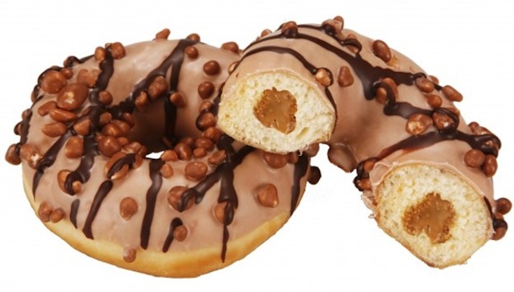 Cappuccino Donut mit Füllung