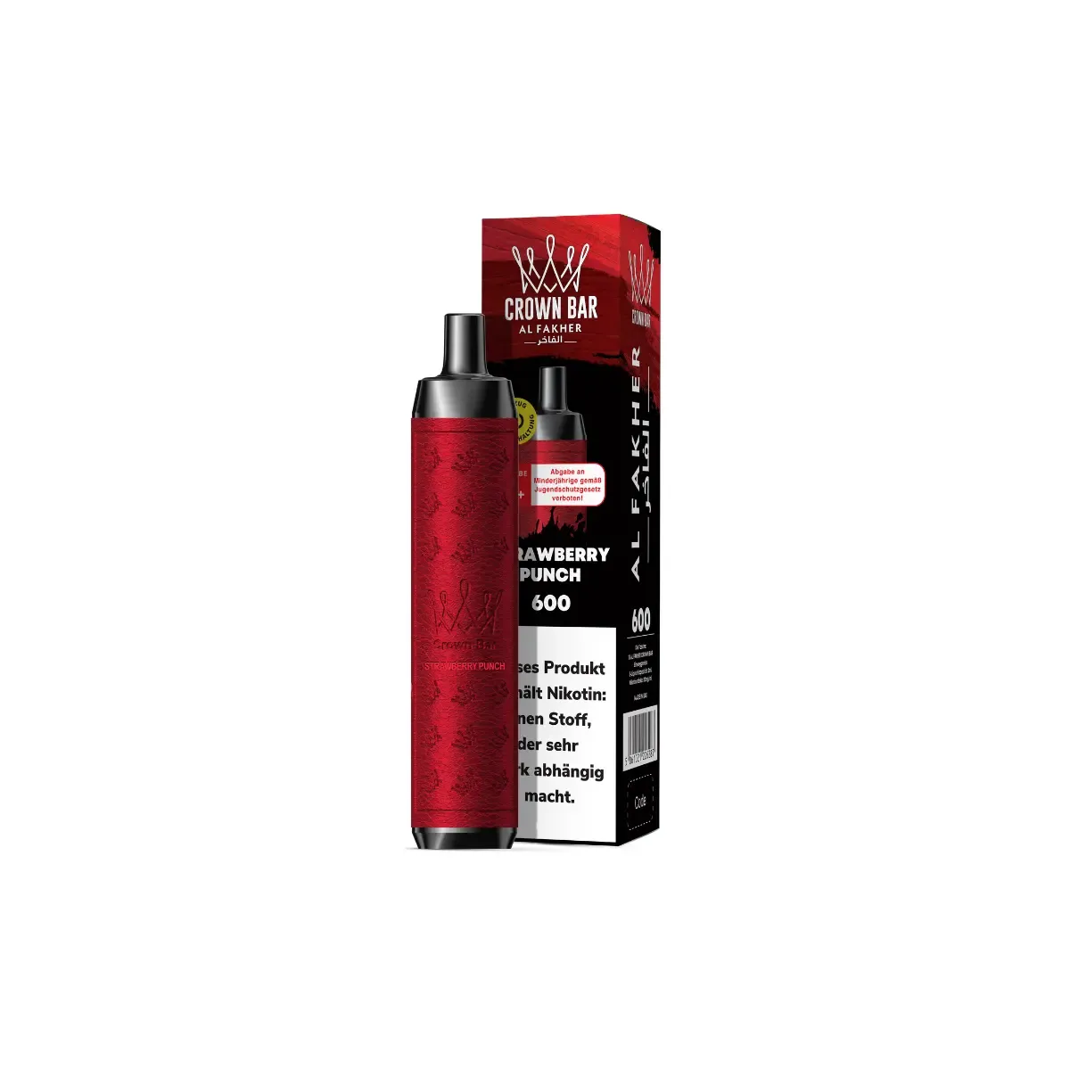 Crown Bar ALFAKHER 600 Strawberry Punch