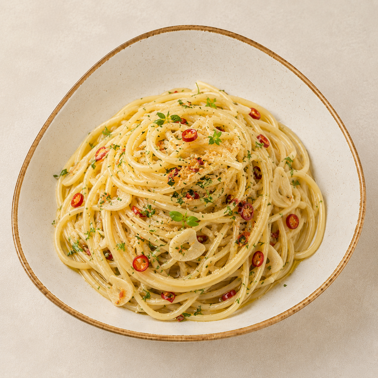 Spaghetti Aglio e Olio (VEGAN)