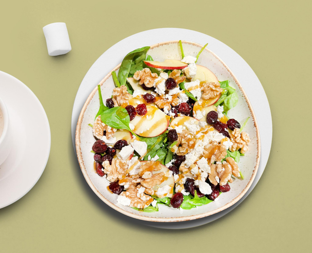Herbstlicher Blattsalat (VEGAN)