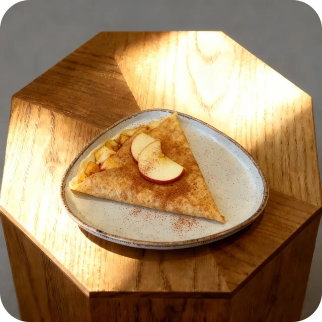 Crêpe Apfelpǔree & Zimt