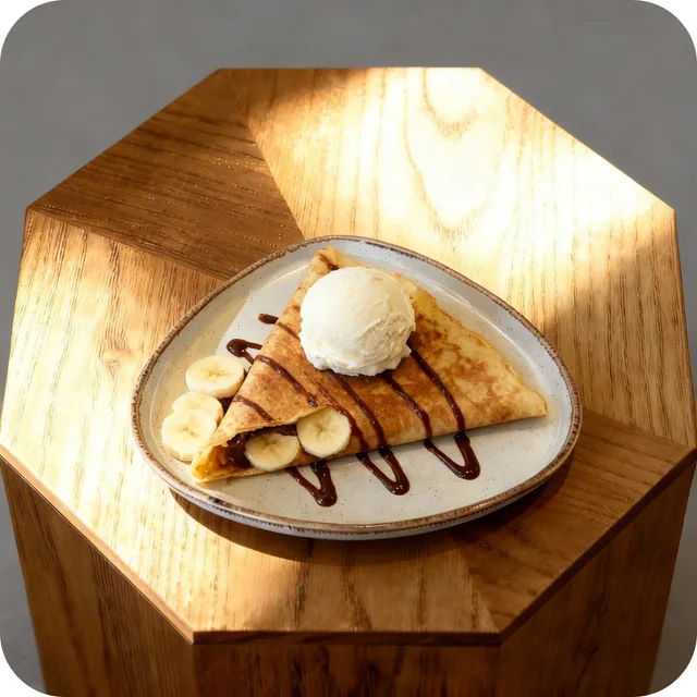 Crêpe Banane, Nutella & Eis